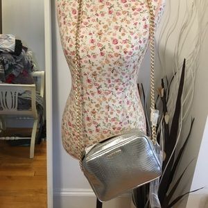 Victoria Secret cross body silver and gold
